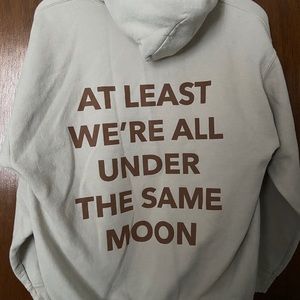 faded moon hoodie